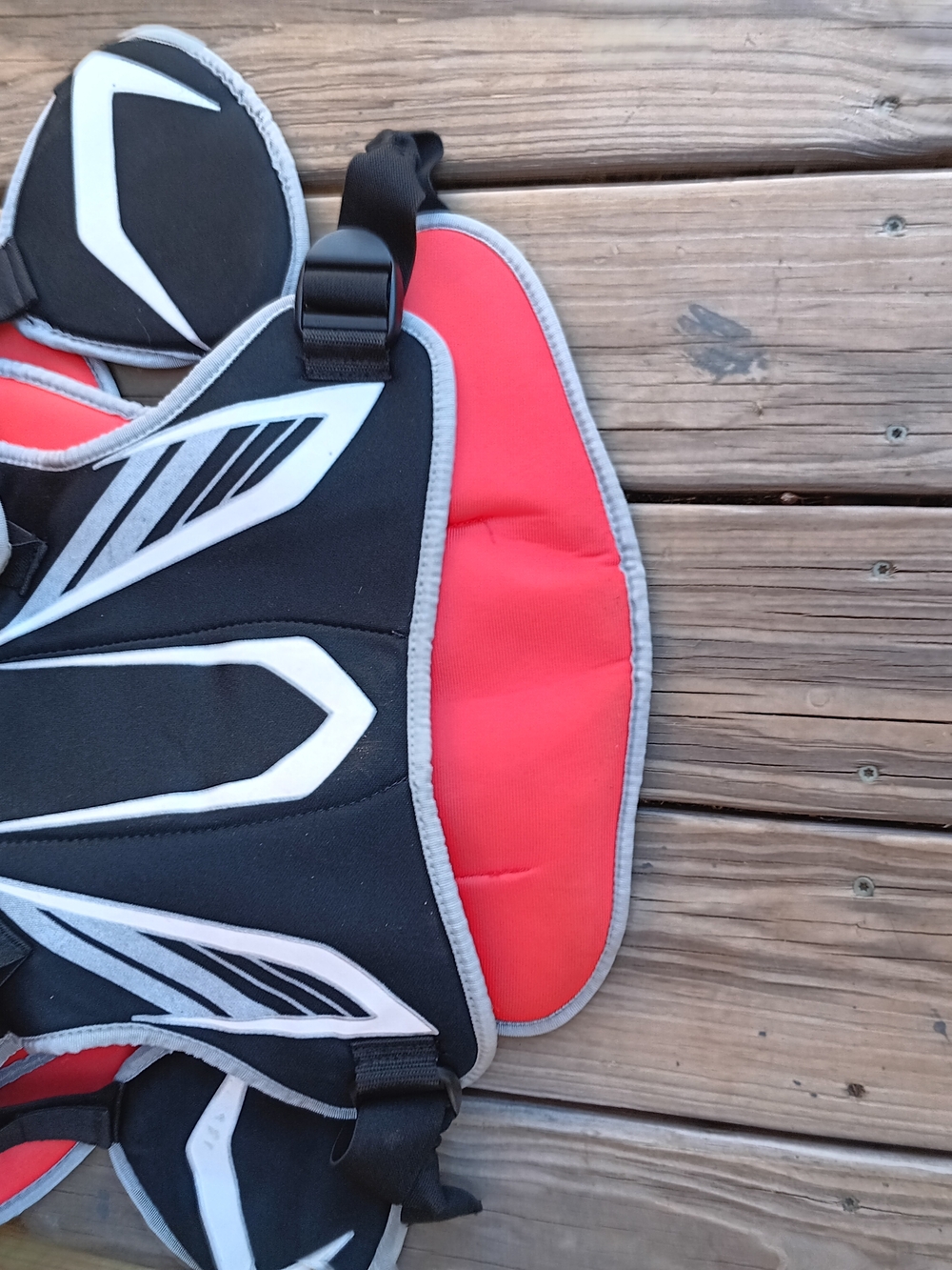 Red Padded Chest Protector Panel - Picture 2 of 3